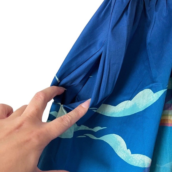 Disney Blue A-Line Skirt with Rainbow Design - Picture 11 of 15